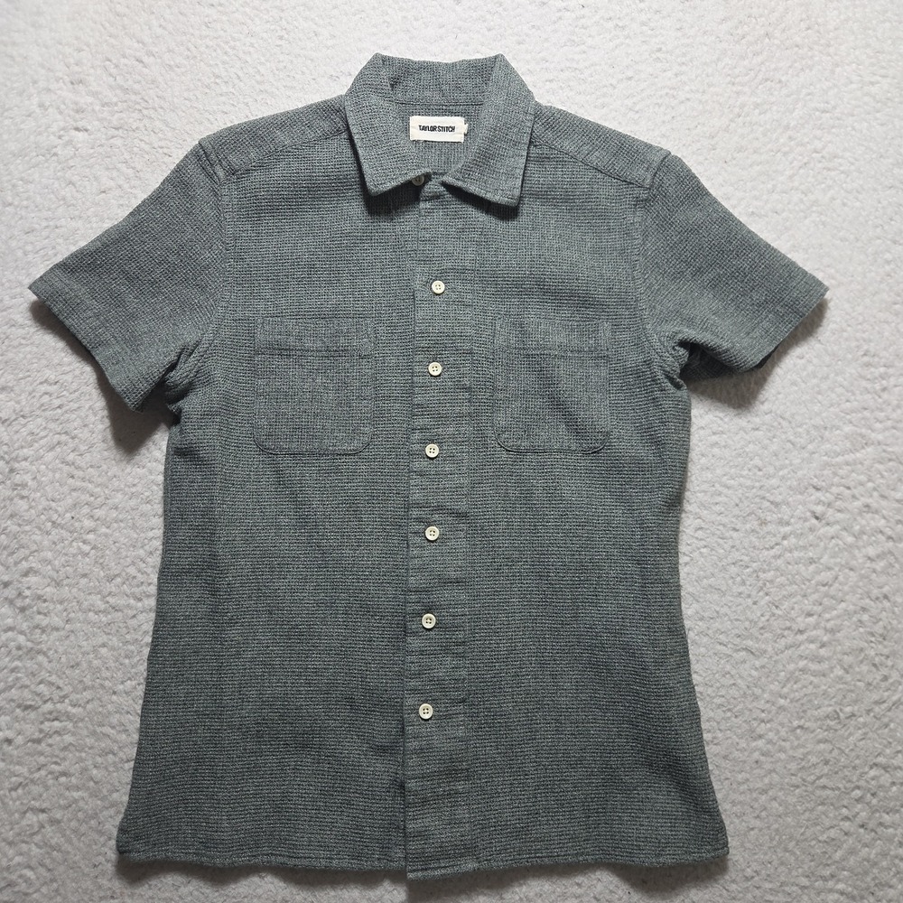 Taylor Stitch Men's the Conrad Shirt in Deep Sea Twist Size 36